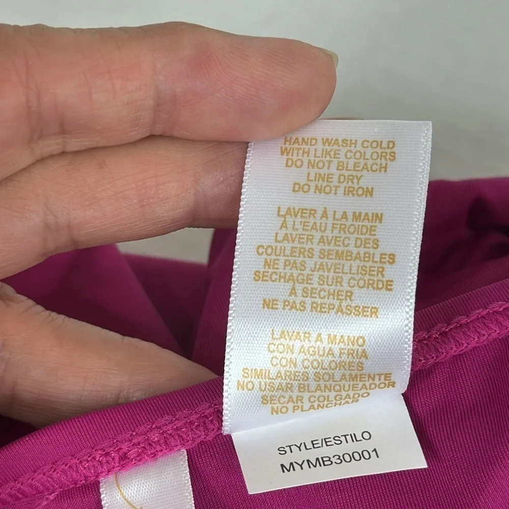 Anne Cole Women's XL Alex Bikini Bottom Berry Pink Ruched Sides NWT‎